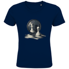 Spiegelzug – Schach Kinder T-Shirt in Navyblau