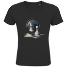 Spiegelzug – Schach Kinder T-Shirt in Schwarz