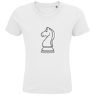 Springer Kontur – Schach Kinder T-Shirt in Weiß