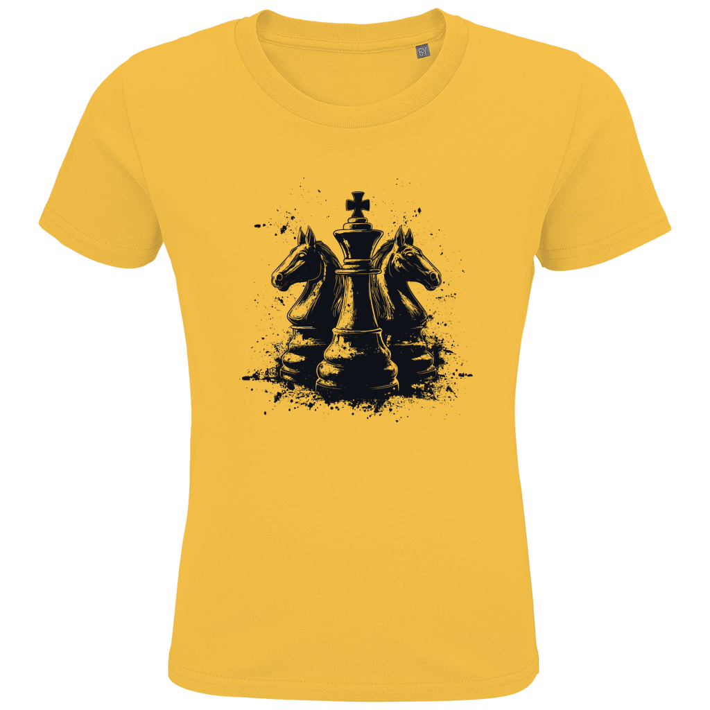 Springer Verteidigung – Schach Kinder T-Shirt in Orange