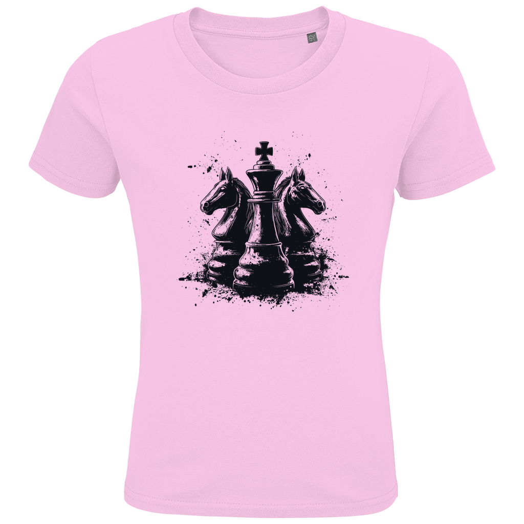 Springer Verteidigung – Schach Kinder T-Shirt in Pink