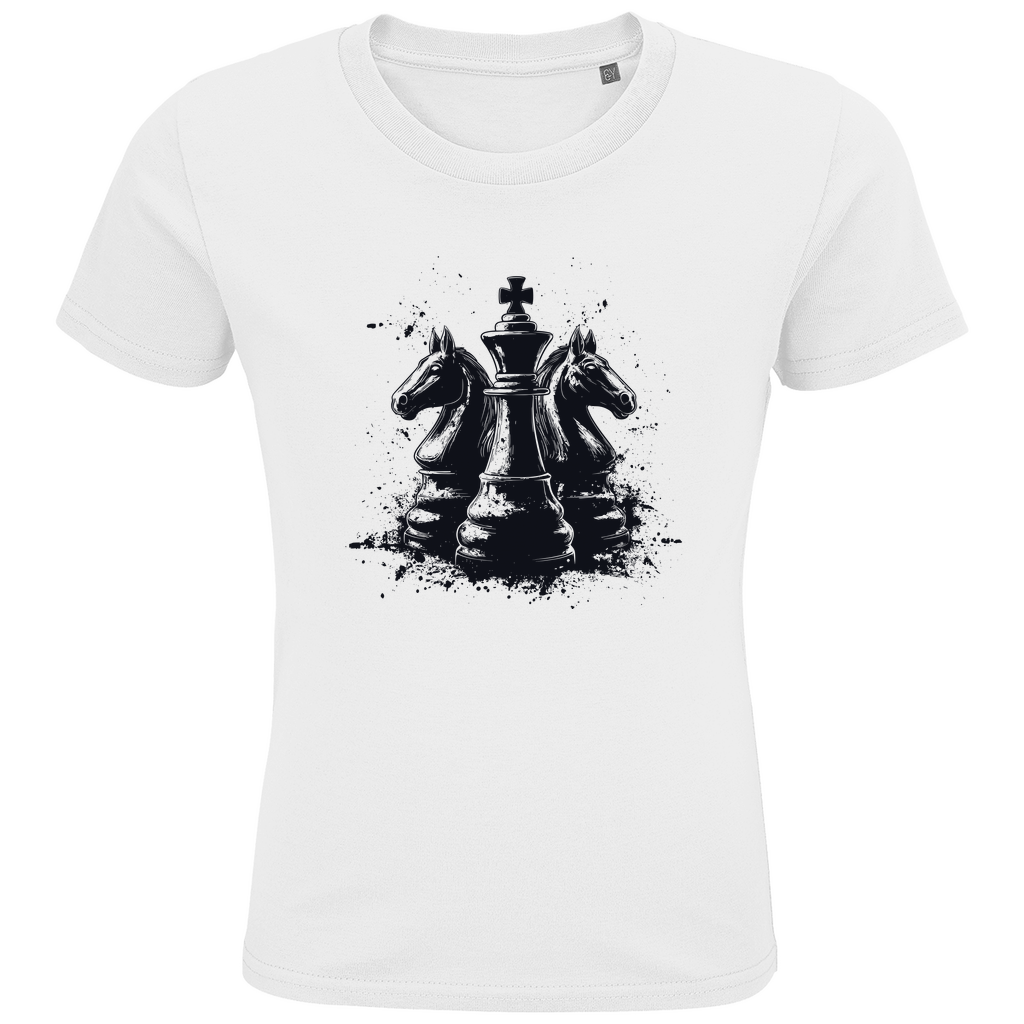Springer Verteidigung – Schach Kinder T-Shirt in Weiß