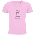 Turm Kontur – Schach Kinder T-Shirt in Pink
