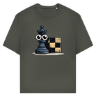 Alles im Blick – Schach T-Shirt in Khaki