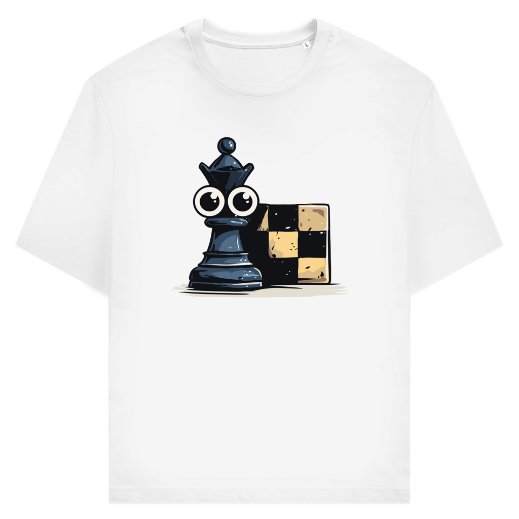 Alles im Blick – Schach T-Shirt in Weiß