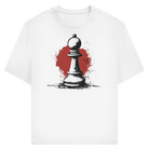 Bauer im Fokus – Schach T-Shirt in Weiß