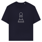 Bauer Kontur – Schach T-Shirt in Dunkelblau