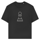 Bauer Kontur – Schach T-Shirt in Schwarz