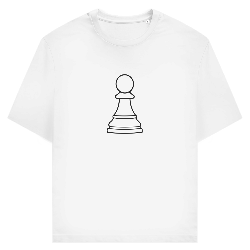 Bauer Kontur – Schach T-Shirt in Weiß