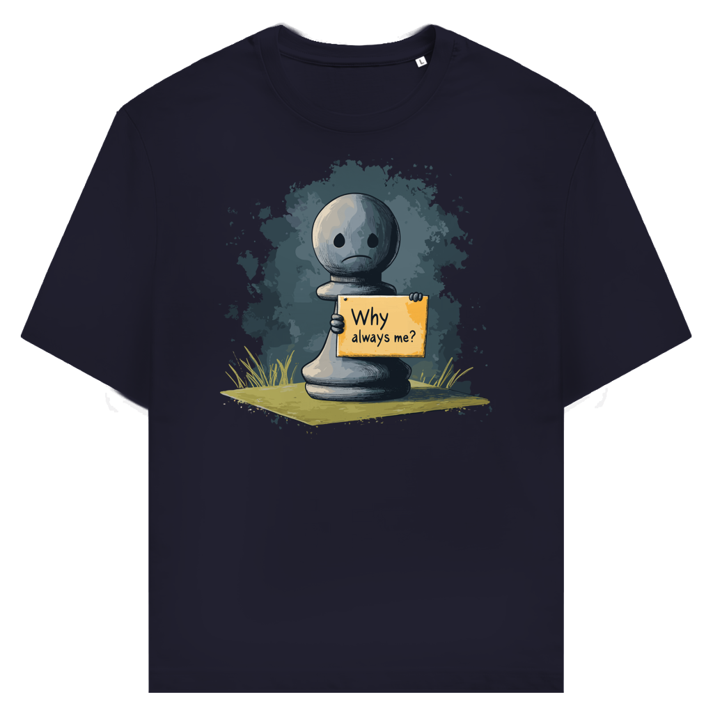 Bauernopfer – Schach T-Shirt in Dunkelblau