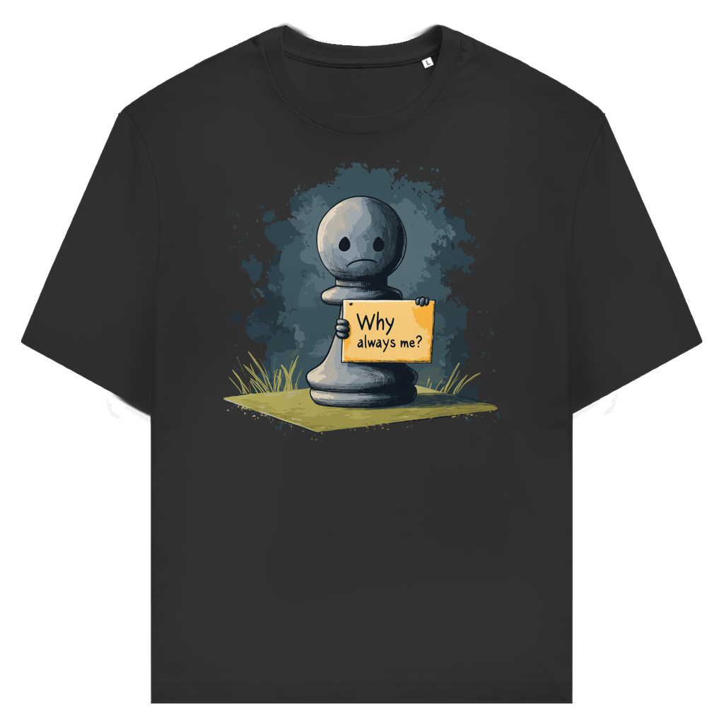 Bauernopfer – Schach T-Shirt in Schwarz