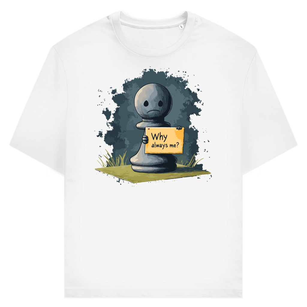Bauernopfer – Schach T-Shirt in Weiß