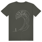 Bauernsturm – Schach T-Shirt in Khaki (Rückseite)