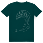 Bauernsturm – Schach T-Shirt in Olivgrün (Rückseite)
