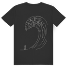 Bauernsturm – Schach T-Shirt in Schwarz (Rückseite)