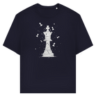 Die Stellung bröckelt – Schach T-Shirt in Dunkelblau