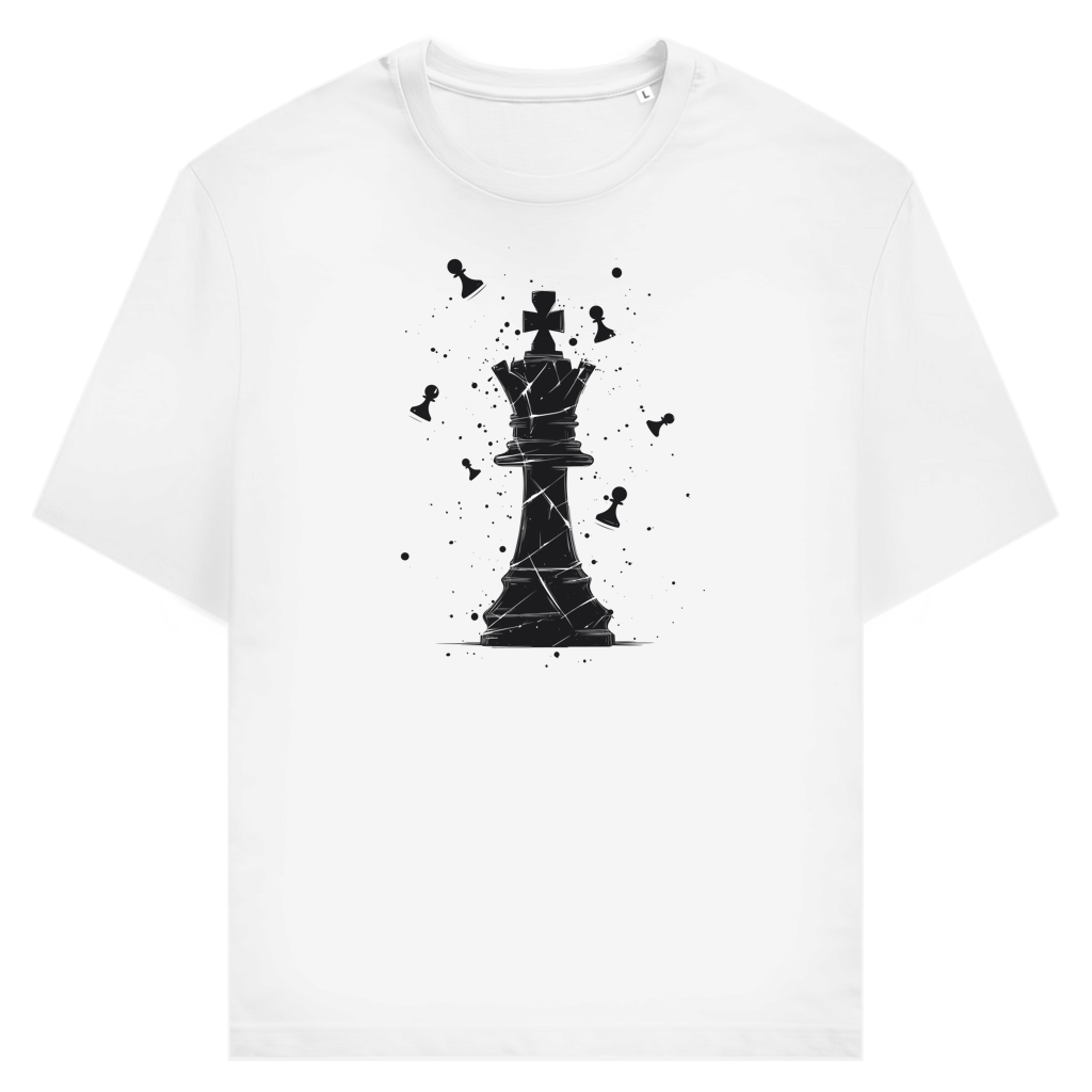 Die Stellung bröckelt – Schach T-Shirt in Weiß