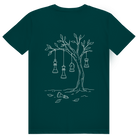 Hängepartie – Schach T-Shirt in Olivgrün (Rückseite)