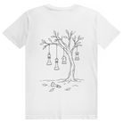 Hängepartie – Schach T-Shirt in Weiß (Rückseite)