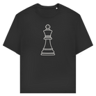 König Kontur – Schach T-Shirt in Schwarz