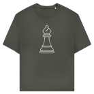 Läufer Kontur – Schach T-Shirt in Khaki