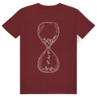 Sanduhr – Schach T-Shirt in Burgunder (Rückseite)