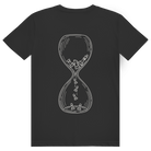 Sanduhr – Schach T-Shirt in Schwarz (Rückseite)