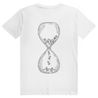 Sanduhr – Schach T-Shirt in Weiß (Rückseite)