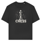 Schach & Kreide – T-Shirt in Schwarz