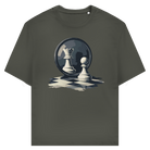 Spiegelzug – Schach T-Shirt in Khaki