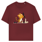 Spieltrieb – Schach T-Shirt in Burgunder