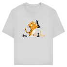 Spieltrieb – Schach T-Shirt in Grau meliert