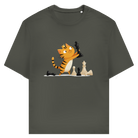 Spieltrieb – Schach T-Shirt in Khaki