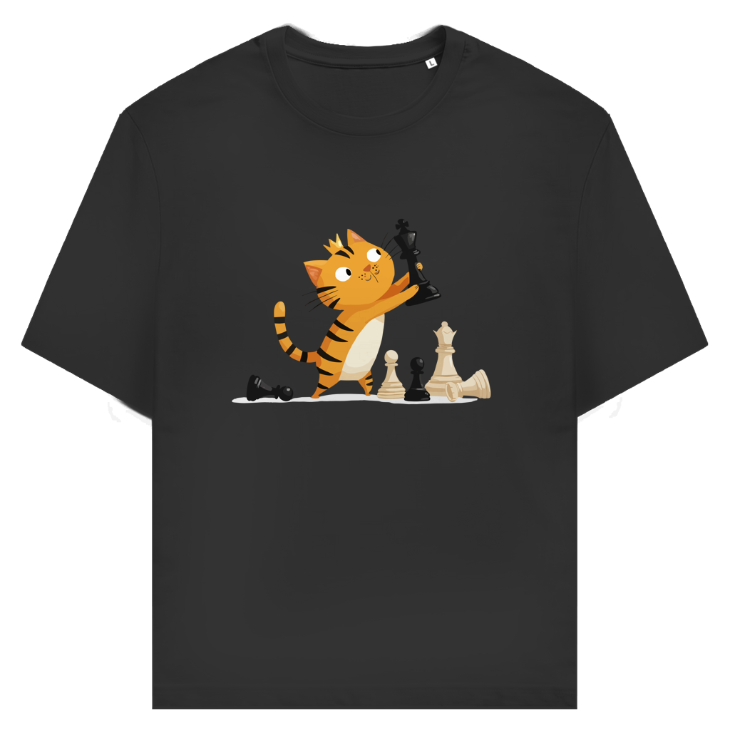 Spieltrieb – Schach T-Shirt in Schwarz