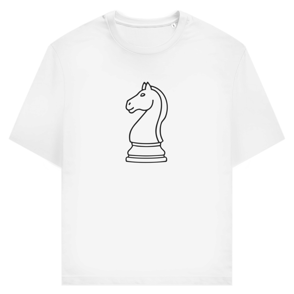 Springer Kontur – Schach T-Shirt in Weiß