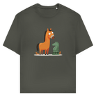 Springer oder Pferd – Schach T-Shirt in Khaki