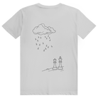Wetterlage – Schach T-Shirt in Grau meliert (Rückseite)