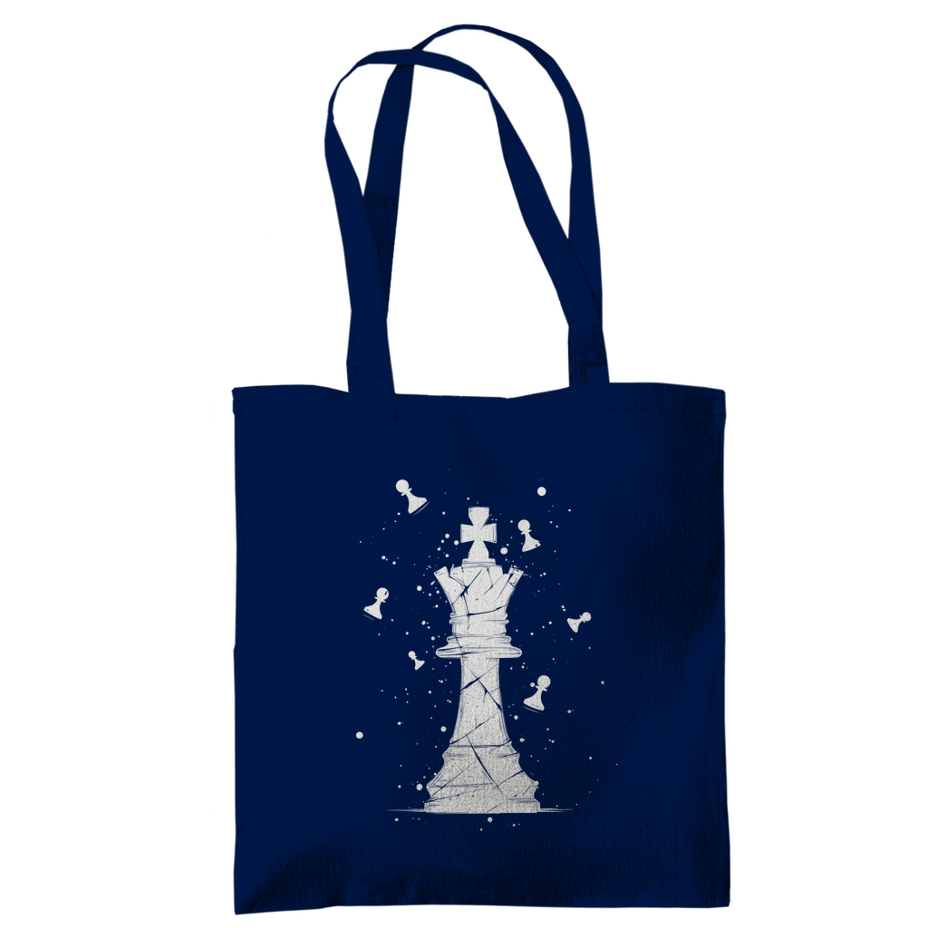 Die Stellung bröckelt (weiß) – Schach Tasche in Dunkelblau