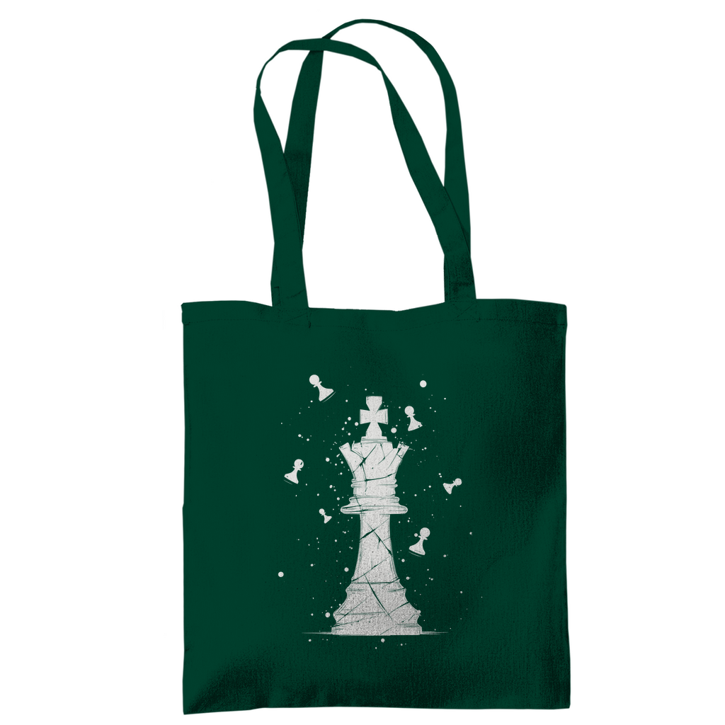 Die Stellung bröckelt (weiß) – Schach Tasche in Grün