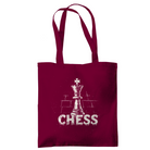 Schach & Kreide – Tasche in Burgunder