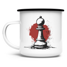 Bauer im Fokus – Schach Tasse in Weiß