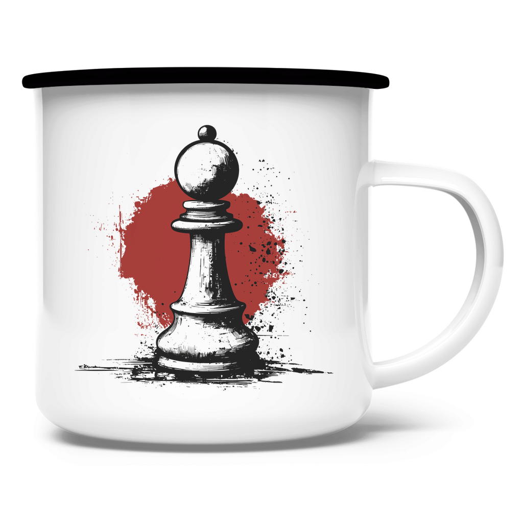 Bauer im Fokus – Schach Tasse