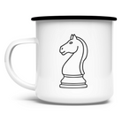 Springer Kontur – Schach Tasse in Weiß