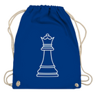 Dame Kontur – Schach Turnbeutel in Blau