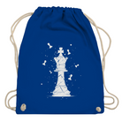Die Stellung bröckelt (weiß) – Schach Turnbeutel in Blau