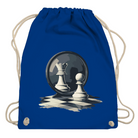 Spiegelzug – Schach Turnbeutel in Blau