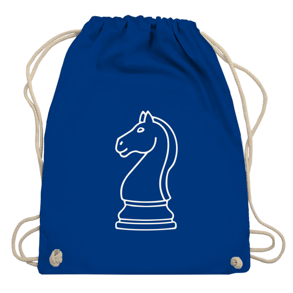 Springer Kontur – Schach Turnbeutel in Blau