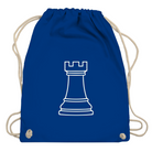 Turm Kontur – Schach Turnbeutel in Blau