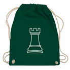 Turm Kontur – Schach Turnbeutel in Grün